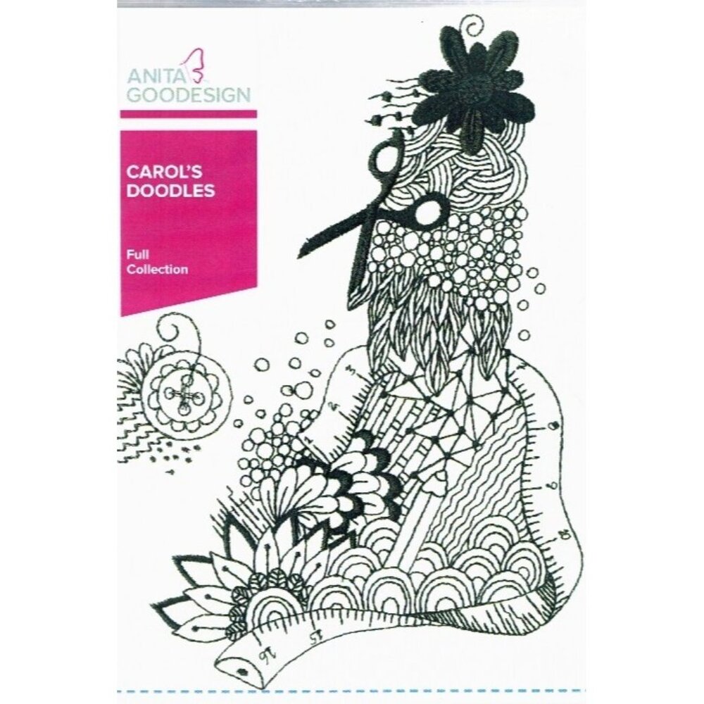 Carols Doodles Full Embroidery Design Collection 30 Designs Multisize Stitch Fil